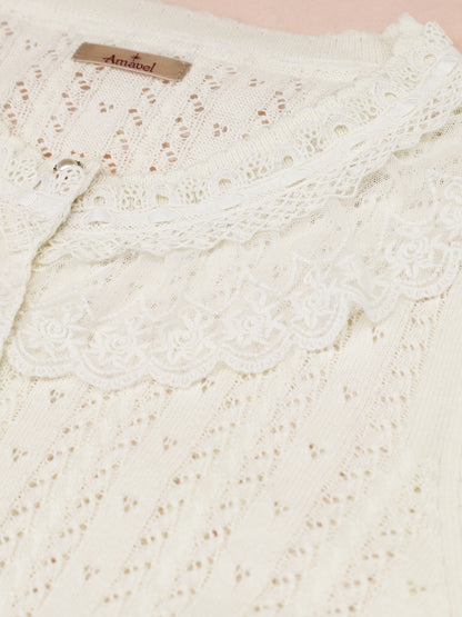 ロマンティックレースすかし編みカーディガン ｜Amavel（アマベル）公式サイト