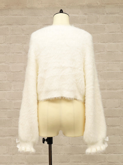 シャギーニット ショートカーディガン ｜Amavel（アマベル）公式サイト