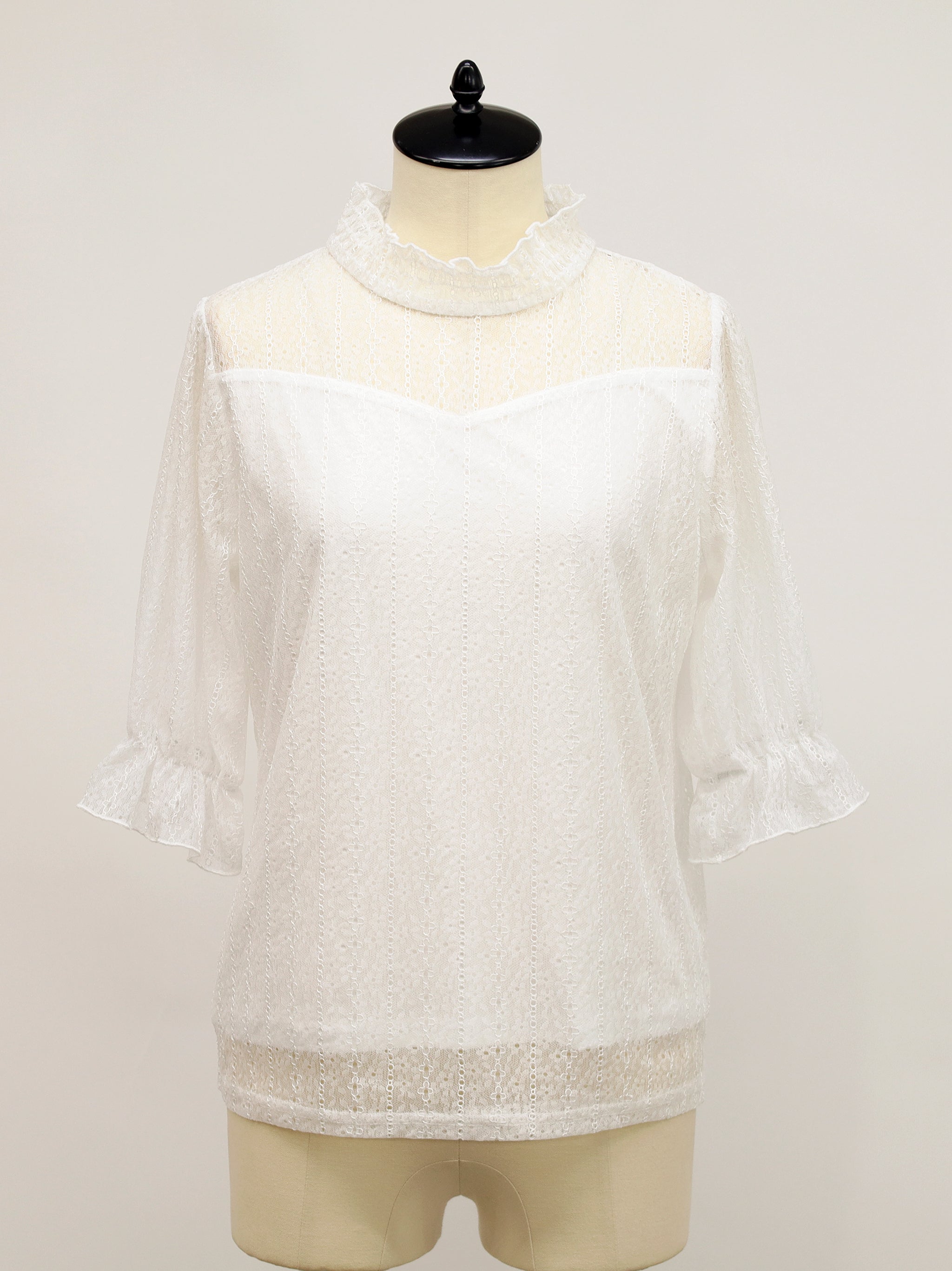 シャーリングレーストップス アイボリー（Ivory） FREE ｜Amavel（アマベル）公式サイト