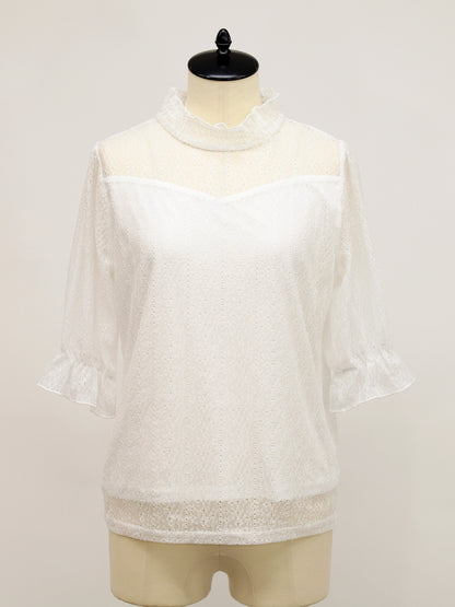 シャーリングレーストップス アイボリー（Ivory） FREE ｜Amavel（アマベル）公式サイト