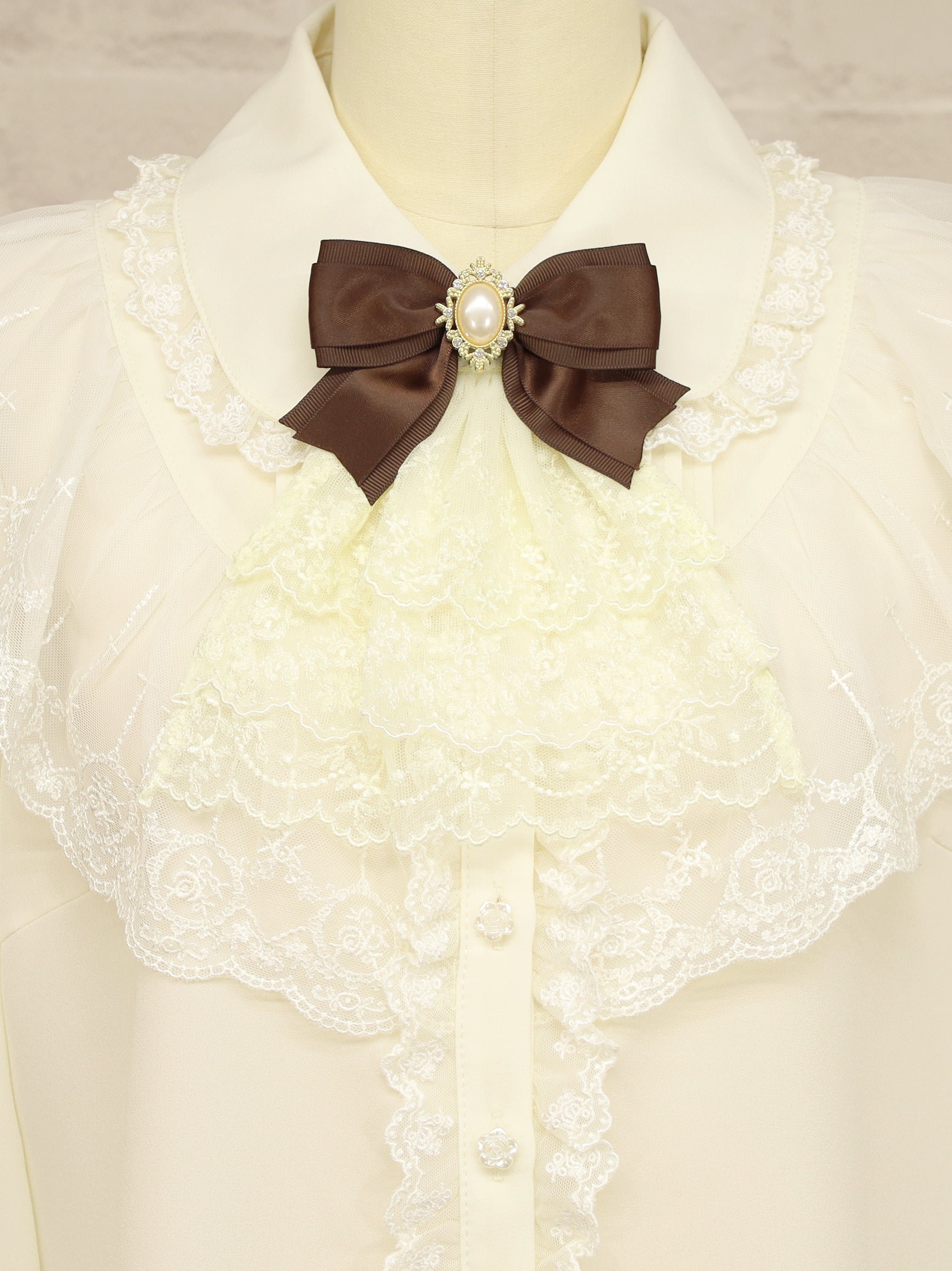 Rosette Doll ジャボリボンブローチ ブラウン（Brown） FREE ｜Amavel（アマベル）公式サイト