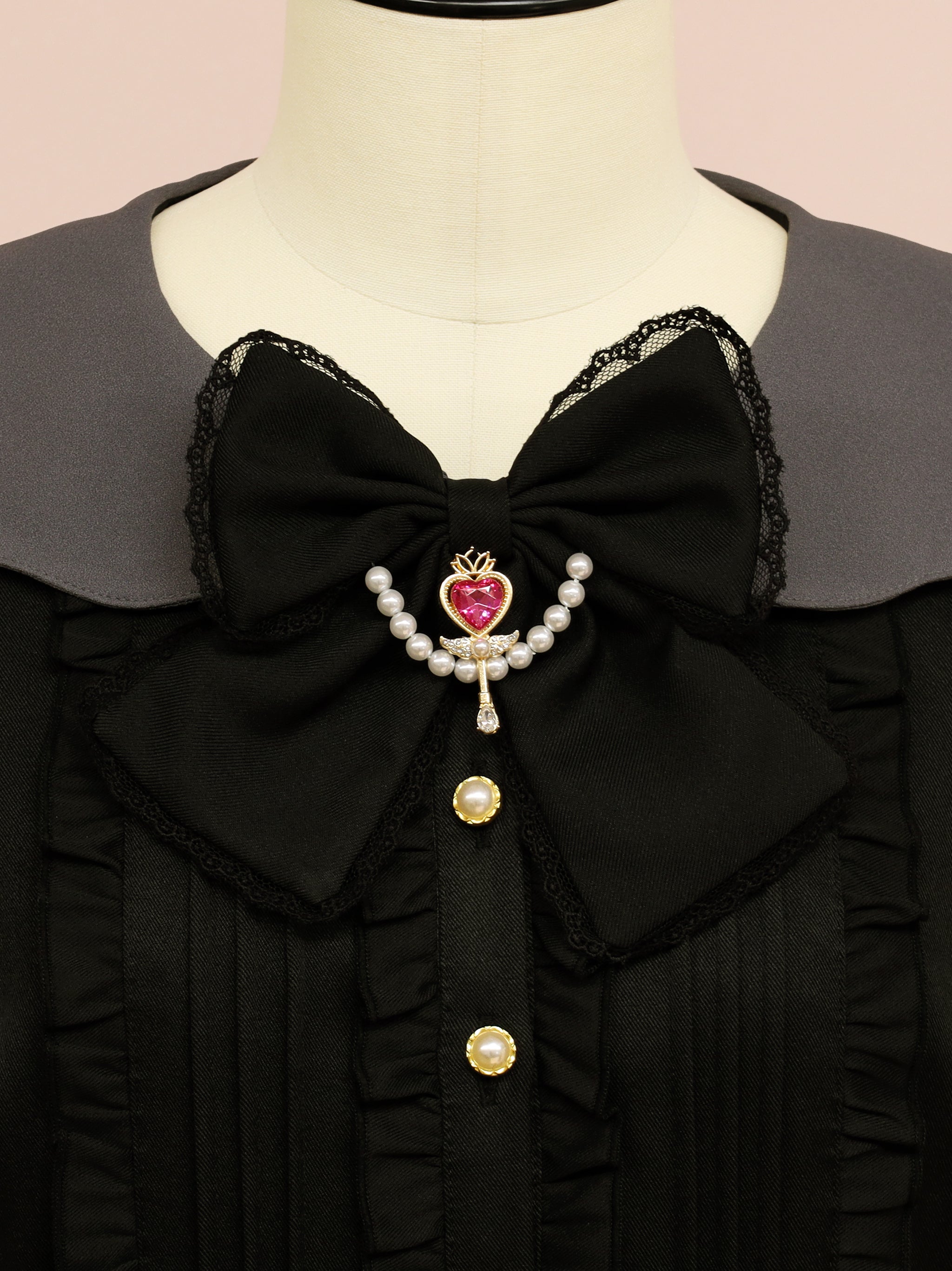 Magical Ribbon リボンブローチ ブラック（Black） FREE ｜Amavel（アマベル）公式サイト