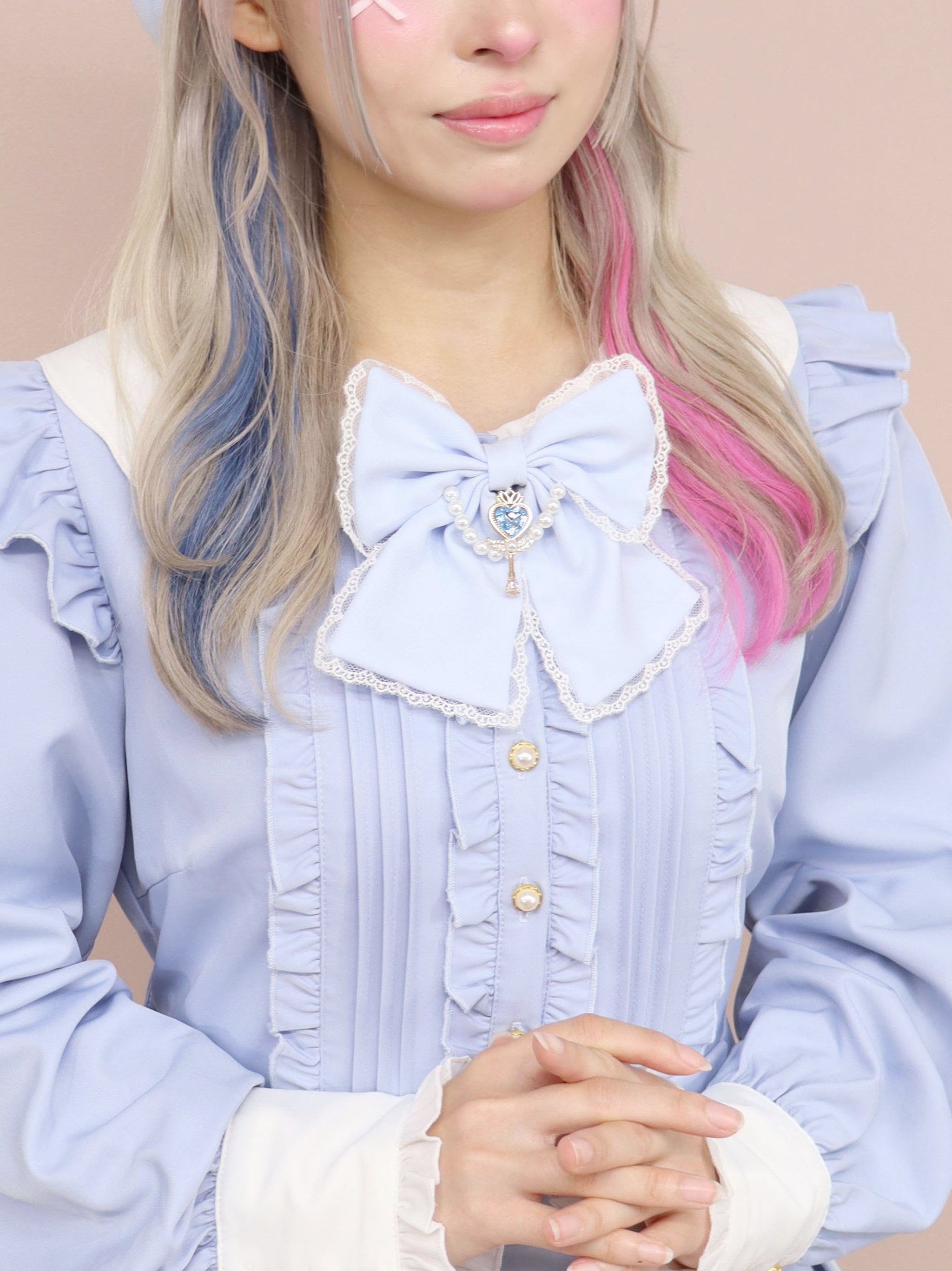 Magical Ribbon リボンブローチ サックス（SaxeBlue） FREE ｜Amavel（アマベル）公式サイト