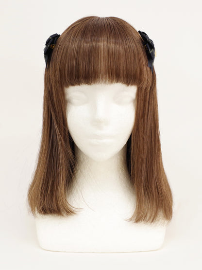 【メンバーズセール対象】ハートチャーム付ダブルリボンミニクリップ ｜Amavel（アマベル）公式サイト