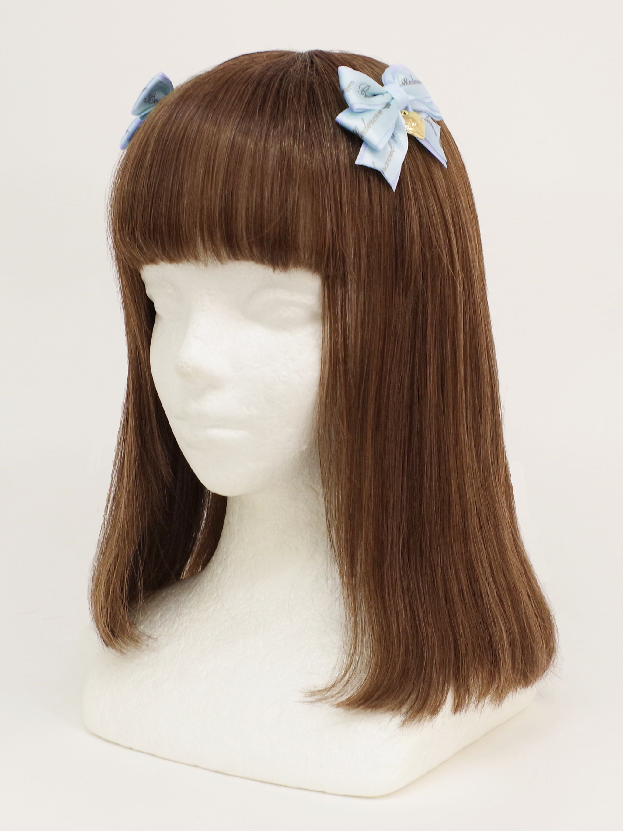 ハートチャーム付ダブルリボンミニクリップ – Amavel（アマベル）公式