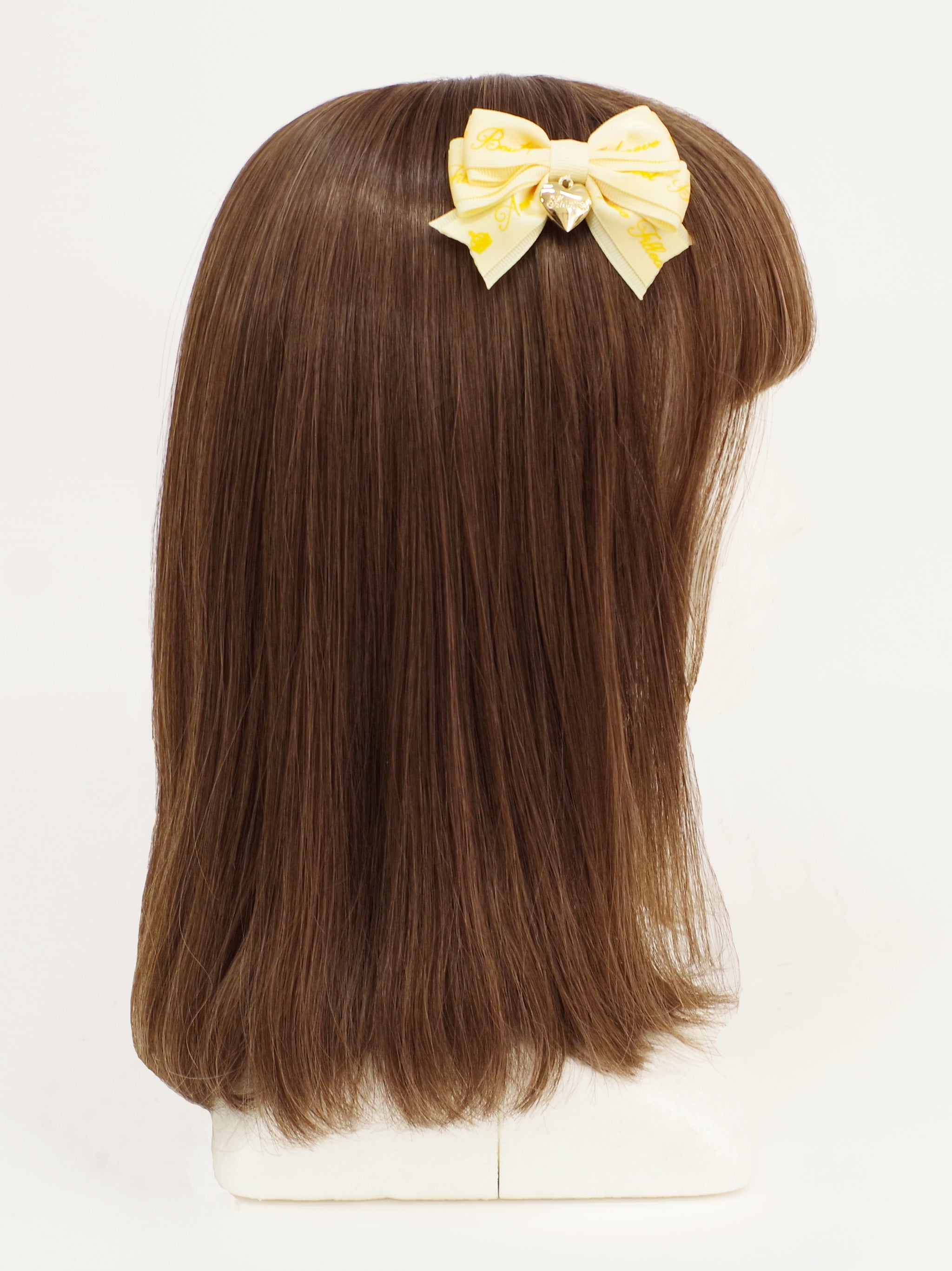 【メンバーズセール対象】ハートチャーム付ダブルリボンミニクリップ ｜Amavel（アマベル）公式サイト