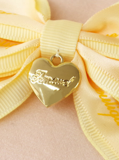 【メンバーズセール対象】ハートチャーム付ダブルリボンミニクリップ ｜Amavel（アマベル）公式サイト