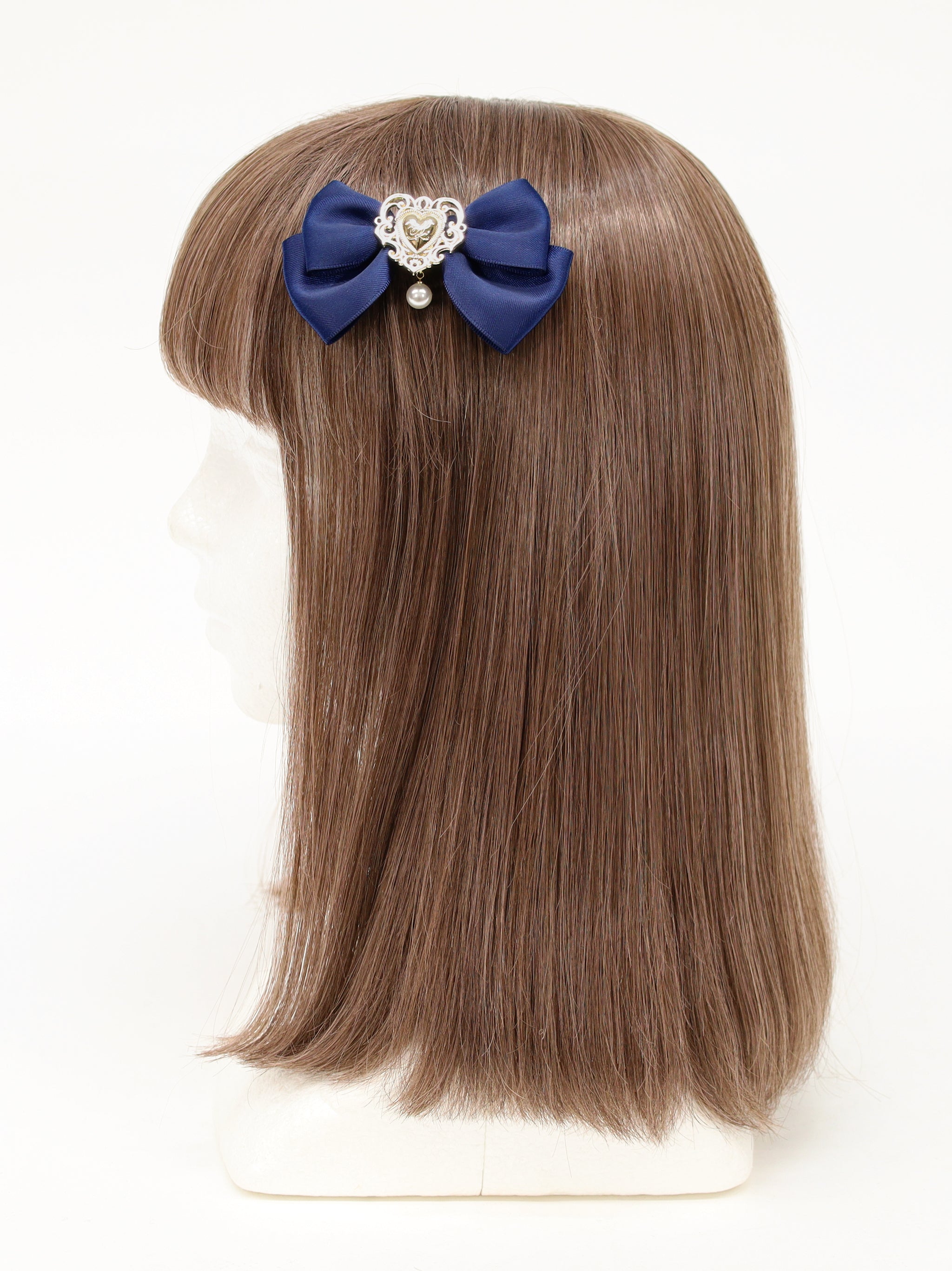 ハートチャーム付ダブルリボンクリップ ｜Amavel（アマベル）公式サイト