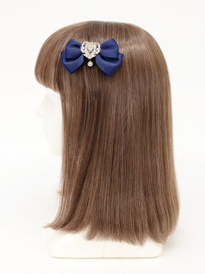 ハートチャーム付ダブルリボンクリップ ｜Amavel（アマベル）公式サイト