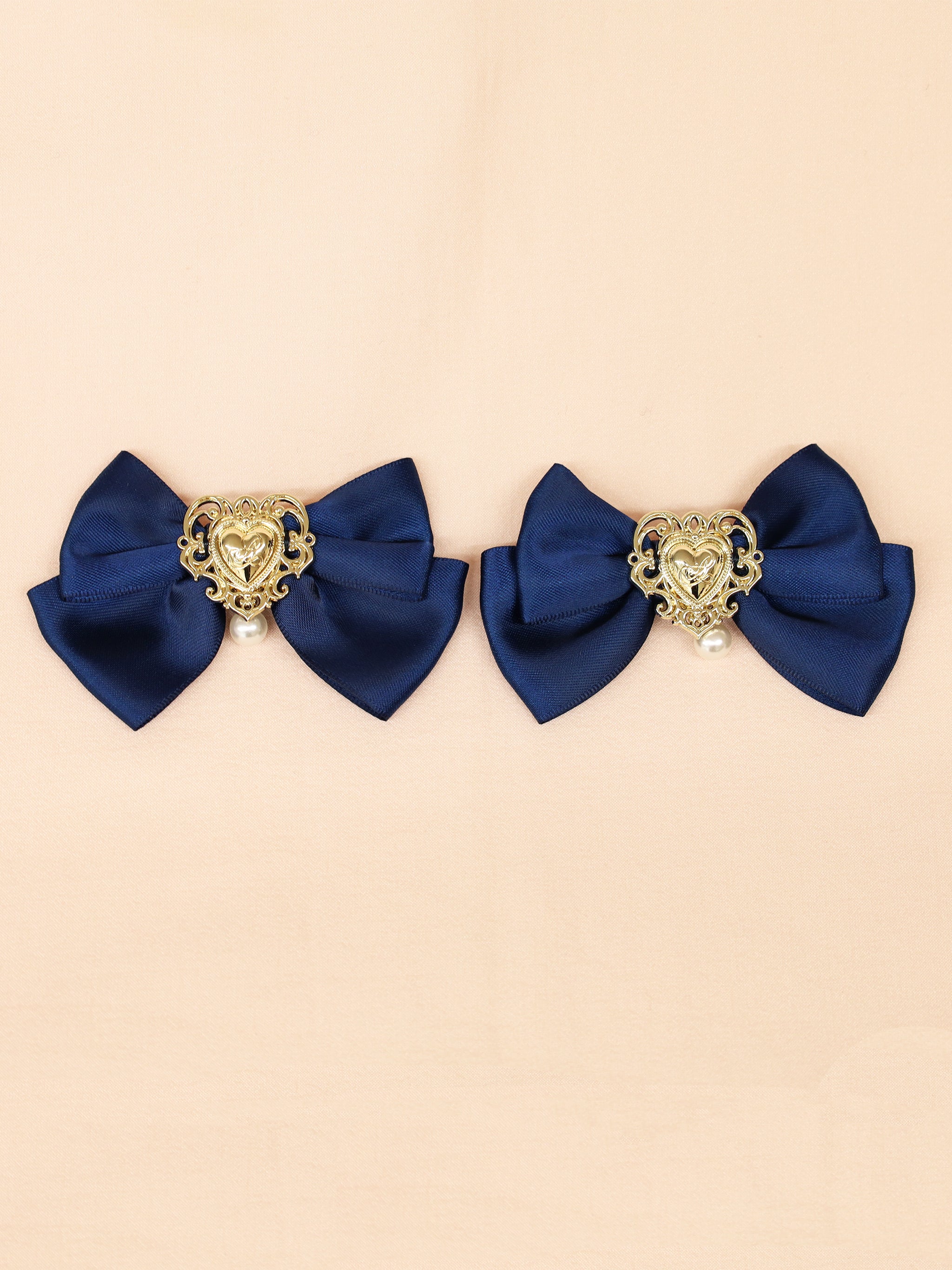 ハートチャーム付ダブルリボンクリップ ｜Amavel（アマベル）公式サイト