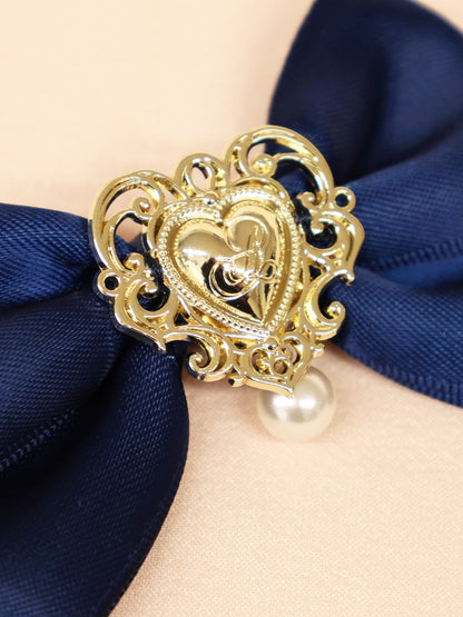 ハートチャーム付ダブルリボンクリップ ｜Amavel（アマベル）公式サイト