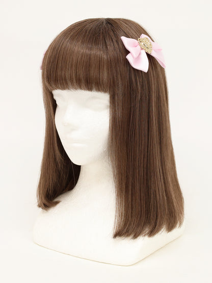 ハートチャーム付ダブルリボンクリップ ピンク（Pink） FREE ｜Amavel（アマベル）公式サイト