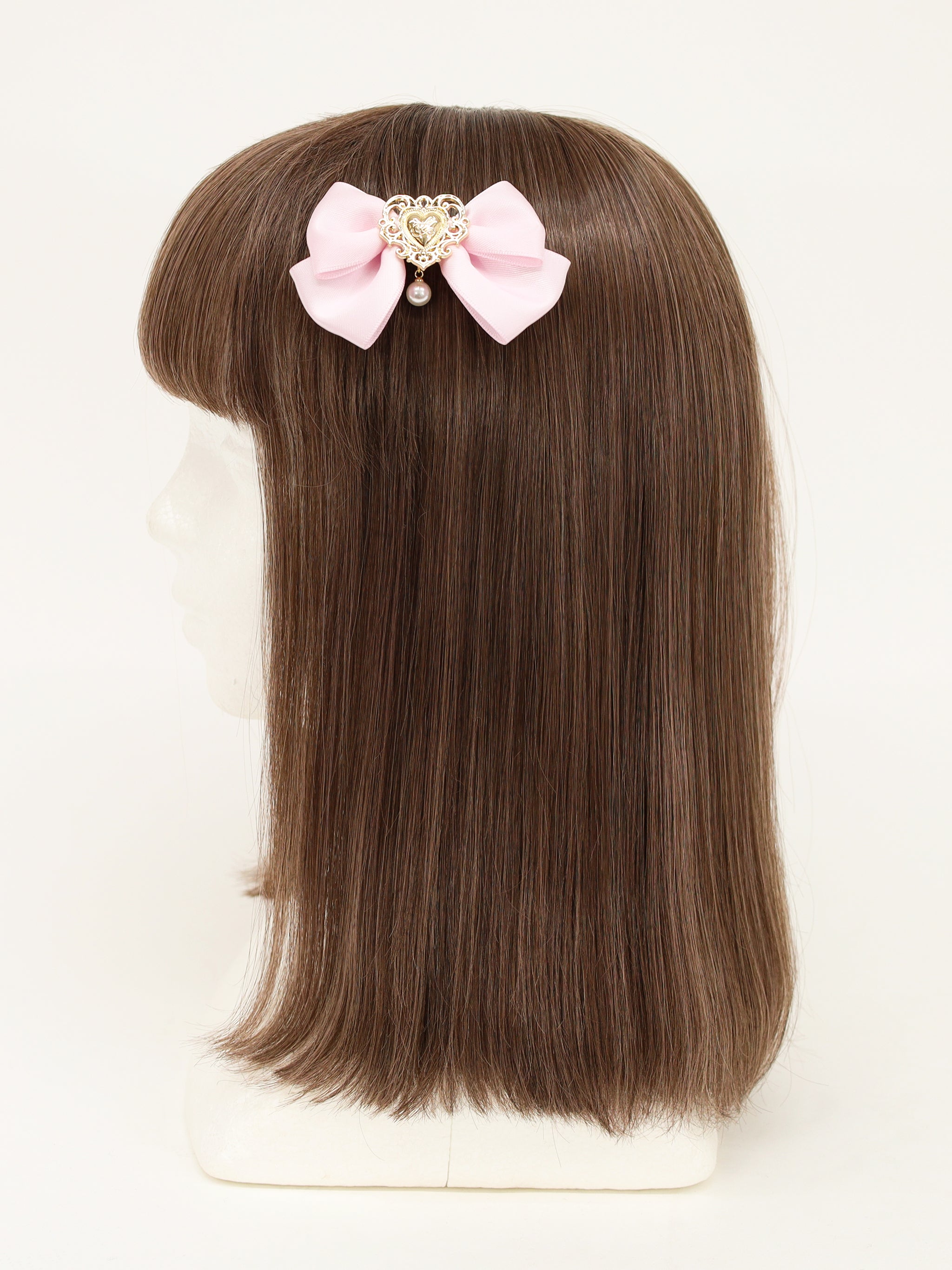 ハートチャーム付ダブルリボンクリップ ｜Amavel（アマベル）公式サイト