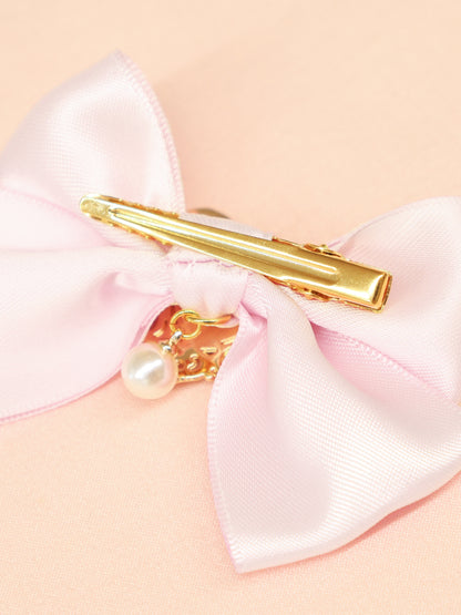 ハートチャーム付ダブルリボンクリップ ｜Amavel（アマベル）公式サイト