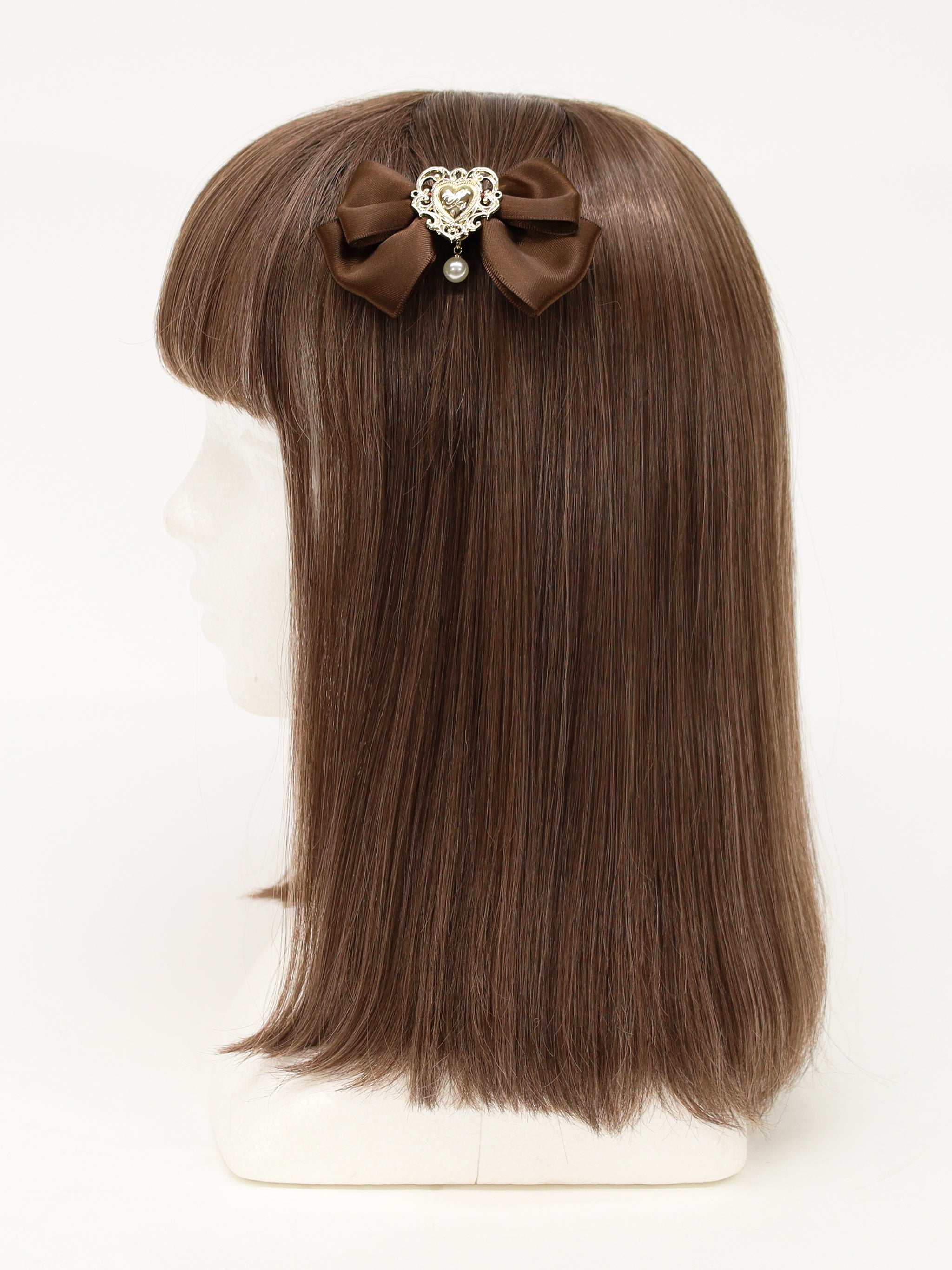 ハートチャーム付ダブルリボンクリップ ｜Amavel（アマベル）公式サイト