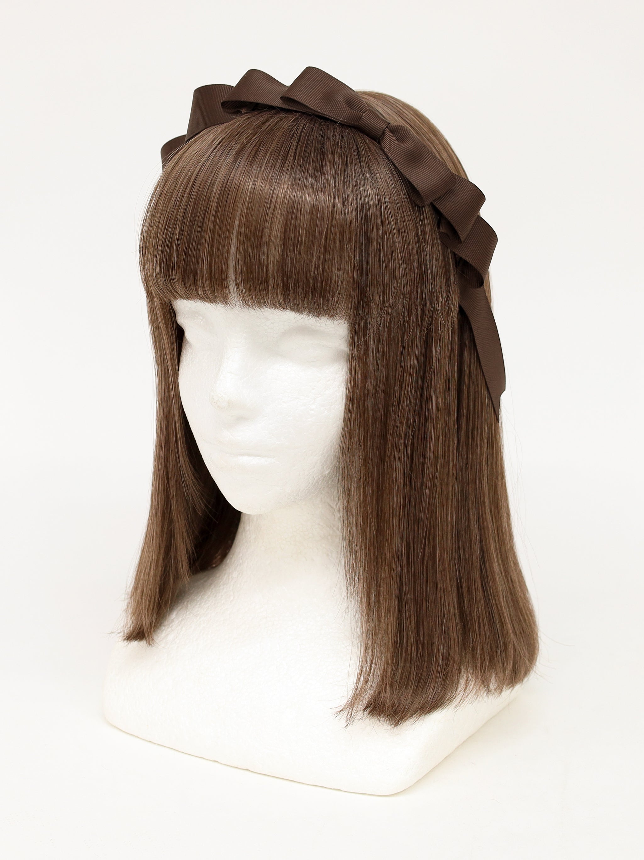 グログランリボンカチューシャ ブラウン（Brown） FREE ｜Amavel（アマベル）公式サイト