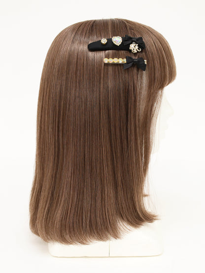 モノグラムチャーム付ビジュークリップセット ｜Amavel（アマベル）公式サイト