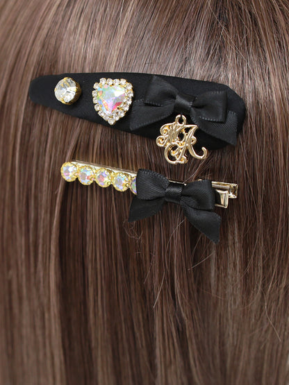 モノグラムチャーム付ビジュークリップセット ｜Amavel（アマベル）公式サイト