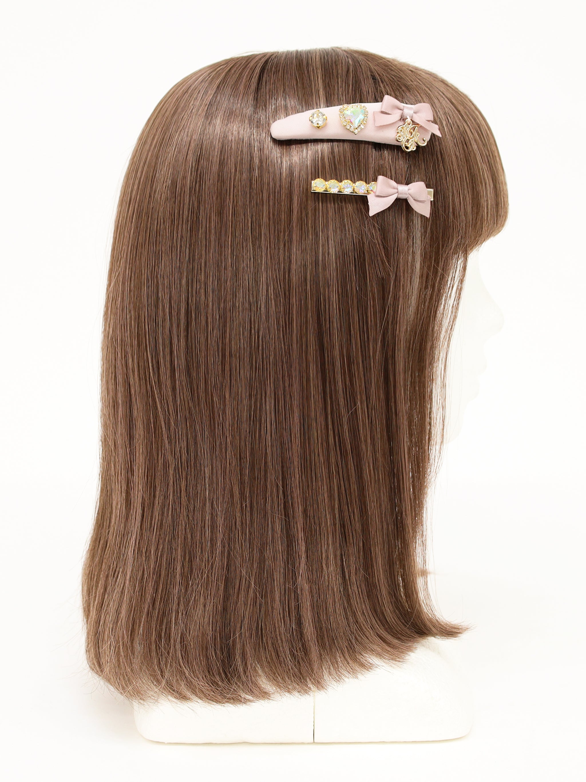 モノグラムチャーム付ビジュークリップセット ｜Amavel（アマベル）公式サイト