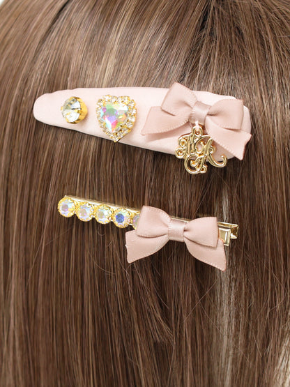 モノグラムチャーム付ビジュークリップセット ｜Amavel（アマベル）公式サイト