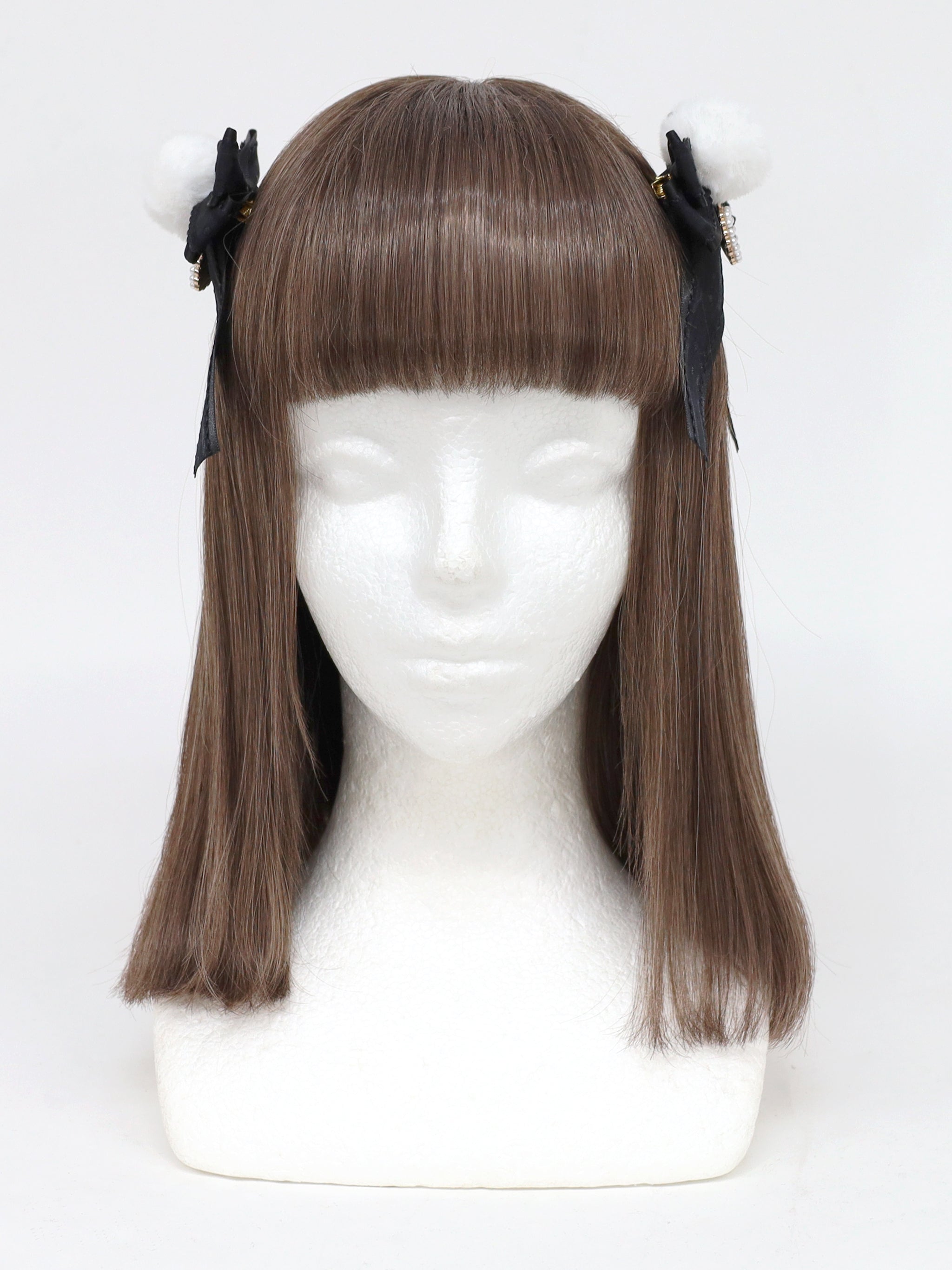 ディムモアール リボンクリップ DimMoire【ディムモアール】安全ピン×フリルリボン/B(クリップタイプ)