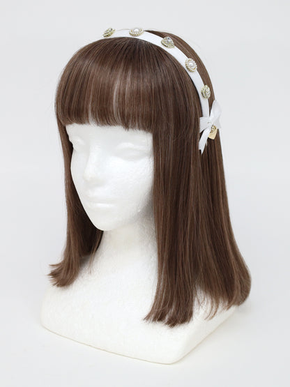 ビジューリボンカチューシャ オフホワイト（Off White） FREE ｜Amavel（アマベル）公式サイト