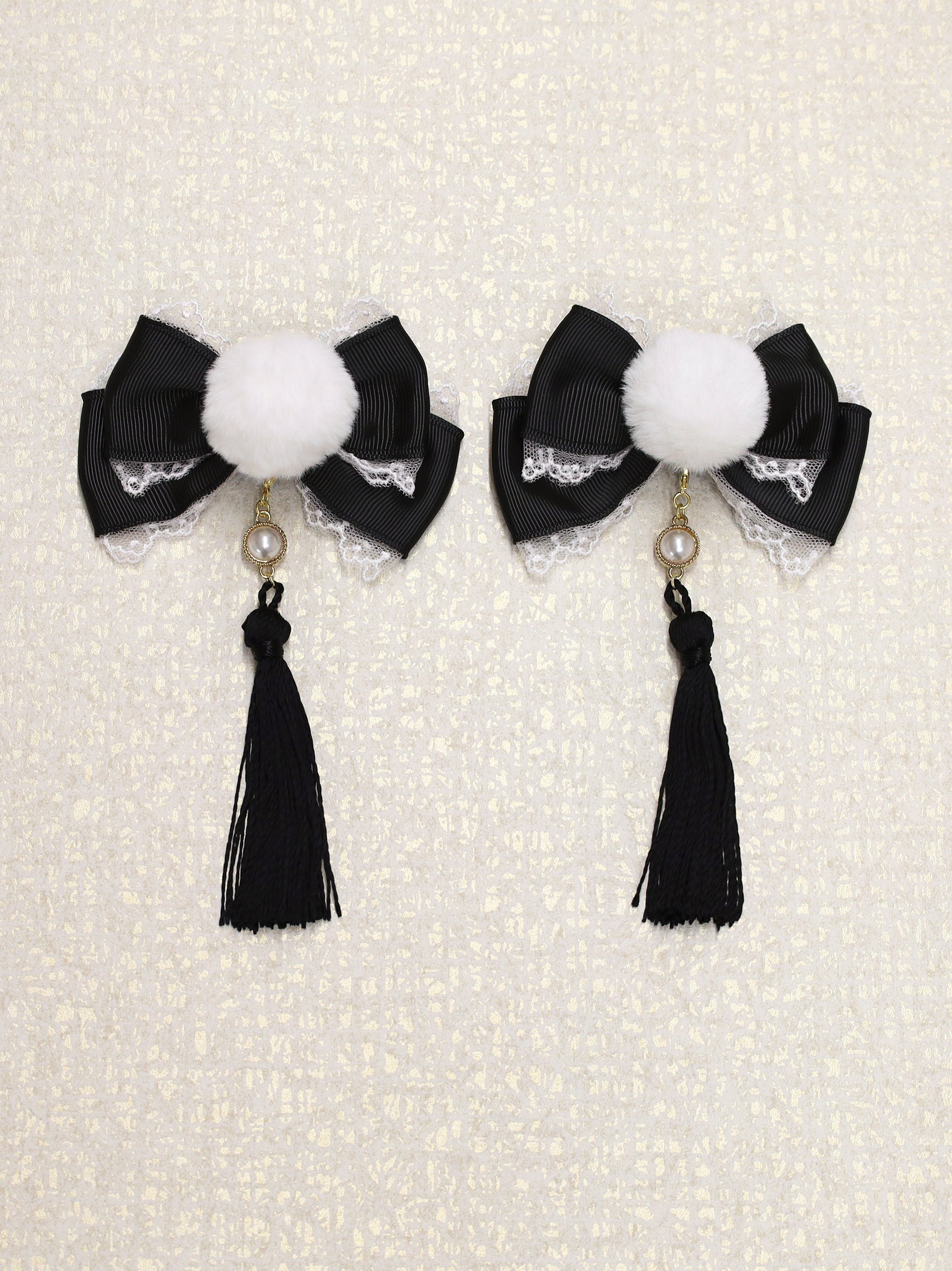 手まり遊びとシマエナガ ダブルリボンクリップ ｜Amavel（アマベル）公式サイト