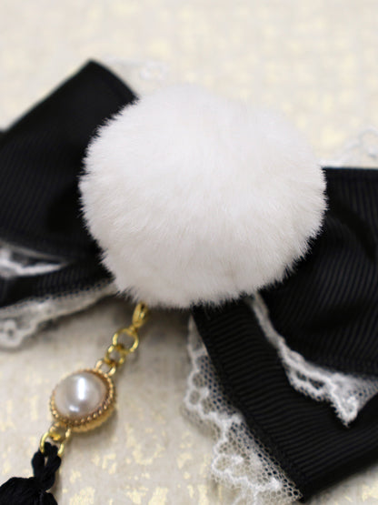 手まり遊びとシマエナガ ダブルリボンクリップ ｜Amavel（アマベル）公式サイト