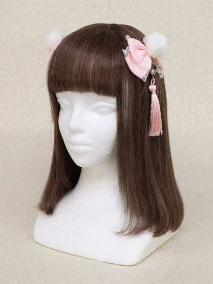 手まり遊びとシマエナガ ダブルリボンクリップ ｜Amavel（アマベル）公式サイト