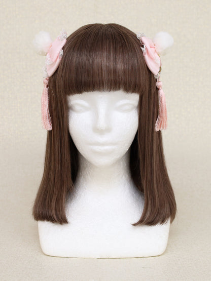 手まり遊びとシマエナガ ダブルリボンクリップ ｜Amavel（アマベル）公式サイト