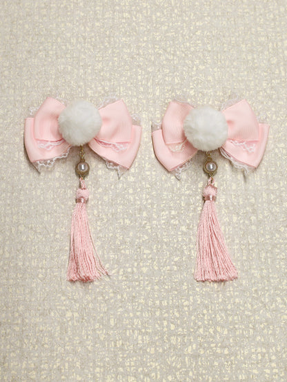 手まり遊びとシマエナガ ダブルリボンクリップ ｜Amavel（アマベル）公式サイト