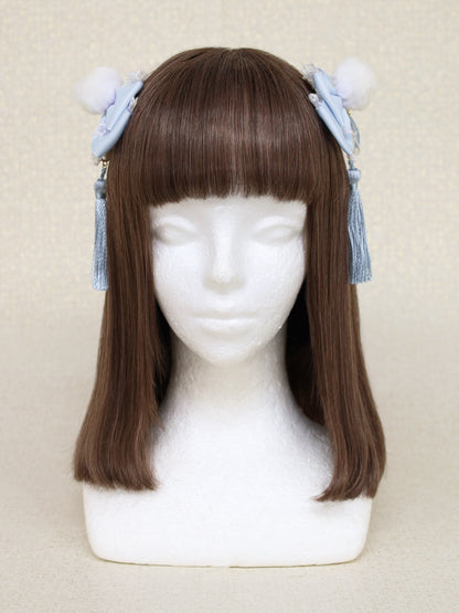 手まり遊びとシマエナガ ダブルリボンクリップ ｜Amavel（アマベル）公式サイト