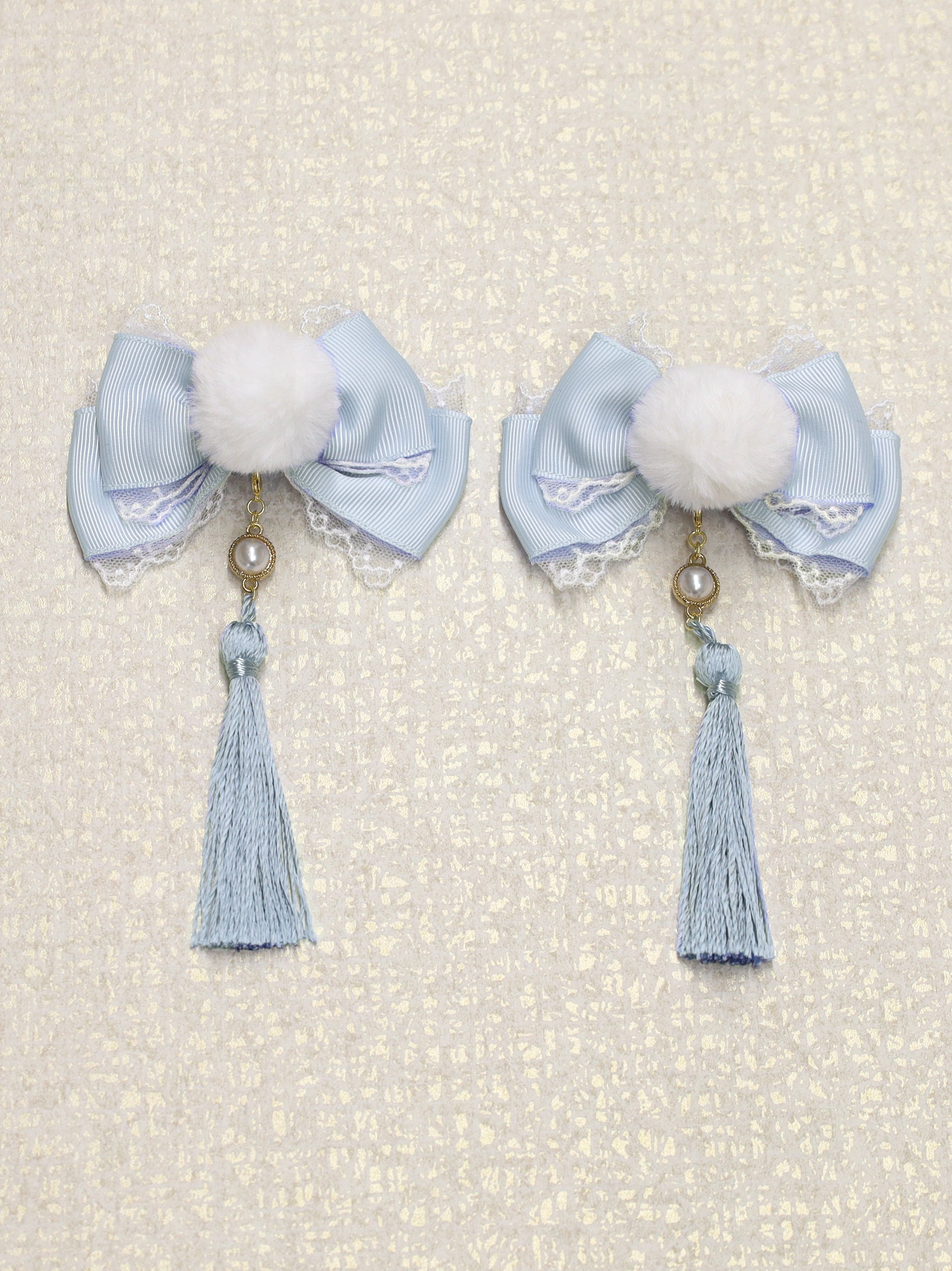 手まり遊びとシマエナガ ダブルリボンクリップ ｜Amavel（アマベル）公式サイト