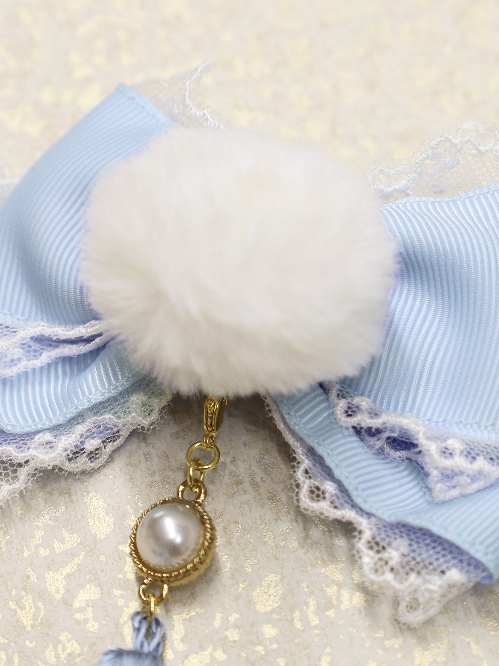 手まり遊びとシマエナガ ダブルリボンクリップ ｜Amavel（アマベル）公式サイト