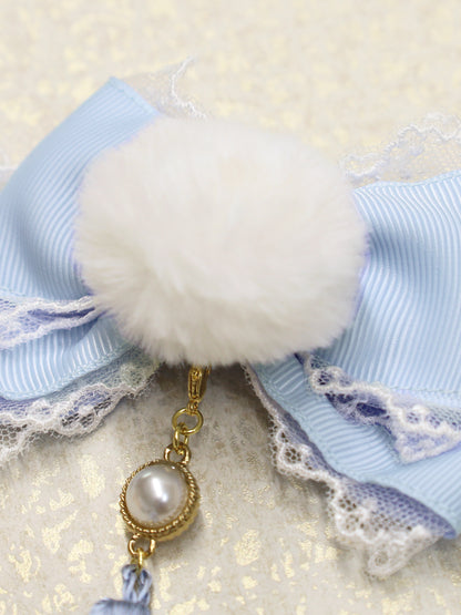 手まり遊びとシマエナガ ダブルリボンクリップ ｜Amavel（アマベル）公式サイト