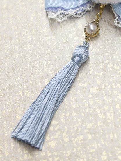 手まり遊びとシマエナガ ダブルリボンクリップ ｜Amavel（アマベル）公式サイト