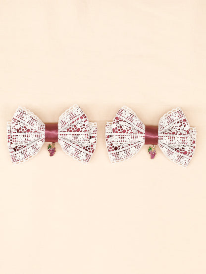 葡萄とりすの秋祭りダブルリボンクリップ ｜Amavel（アマベル）公式サイト