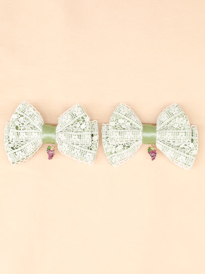 葡萄とりすの秋祭りダブルリボンクリップ ｜Amavel（アマベル）公式サイト