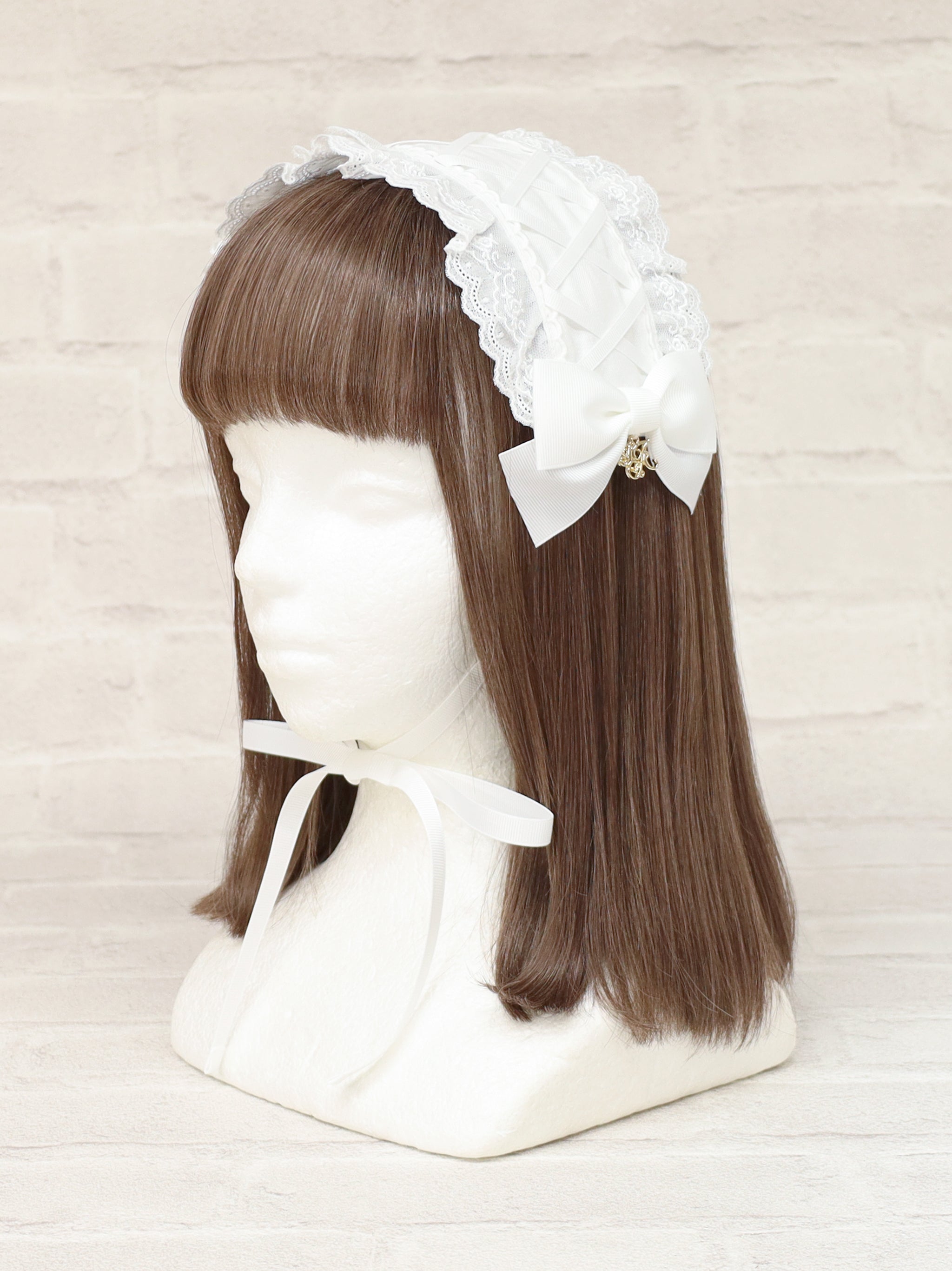 モノグラムチャーム付ヘッドドレス オフホワイト（Off White） FREE ｜Amavel（アマベル）公式サイト