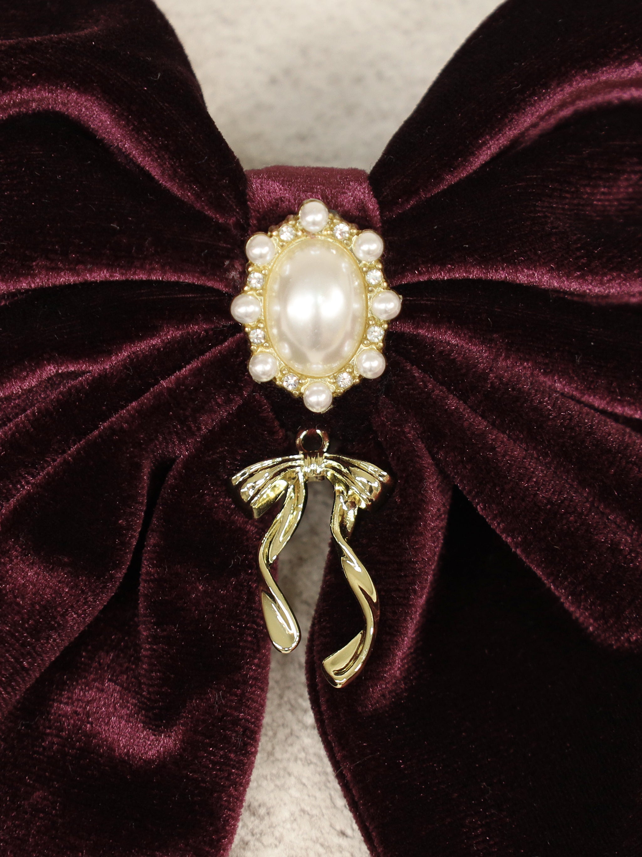 パール付ビッグリボンバレッタ ｜Amavel（アマベル）公式サイト