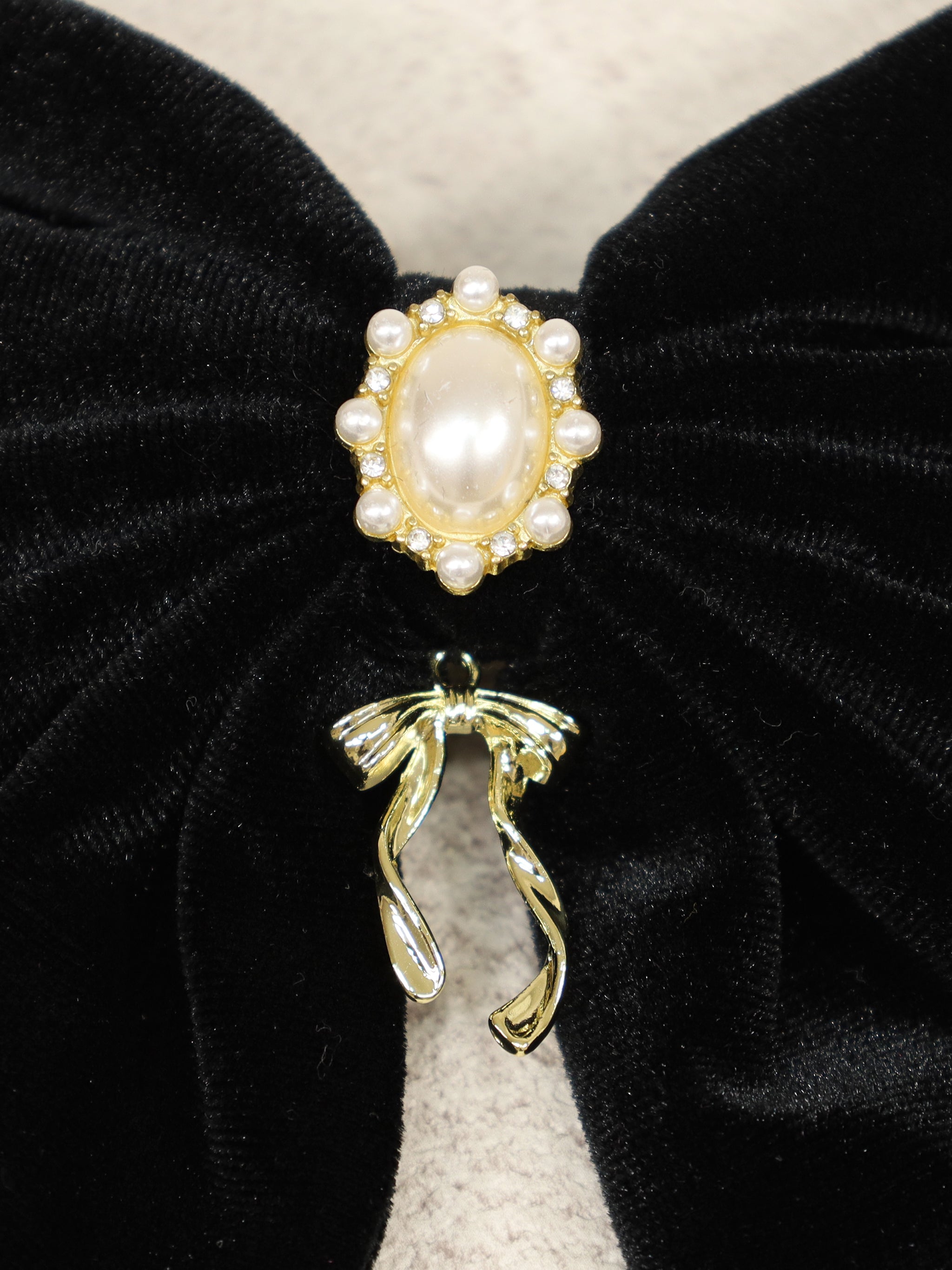 アウトレットセール対象】パール付ビッグリボンバレッタ – Amavel