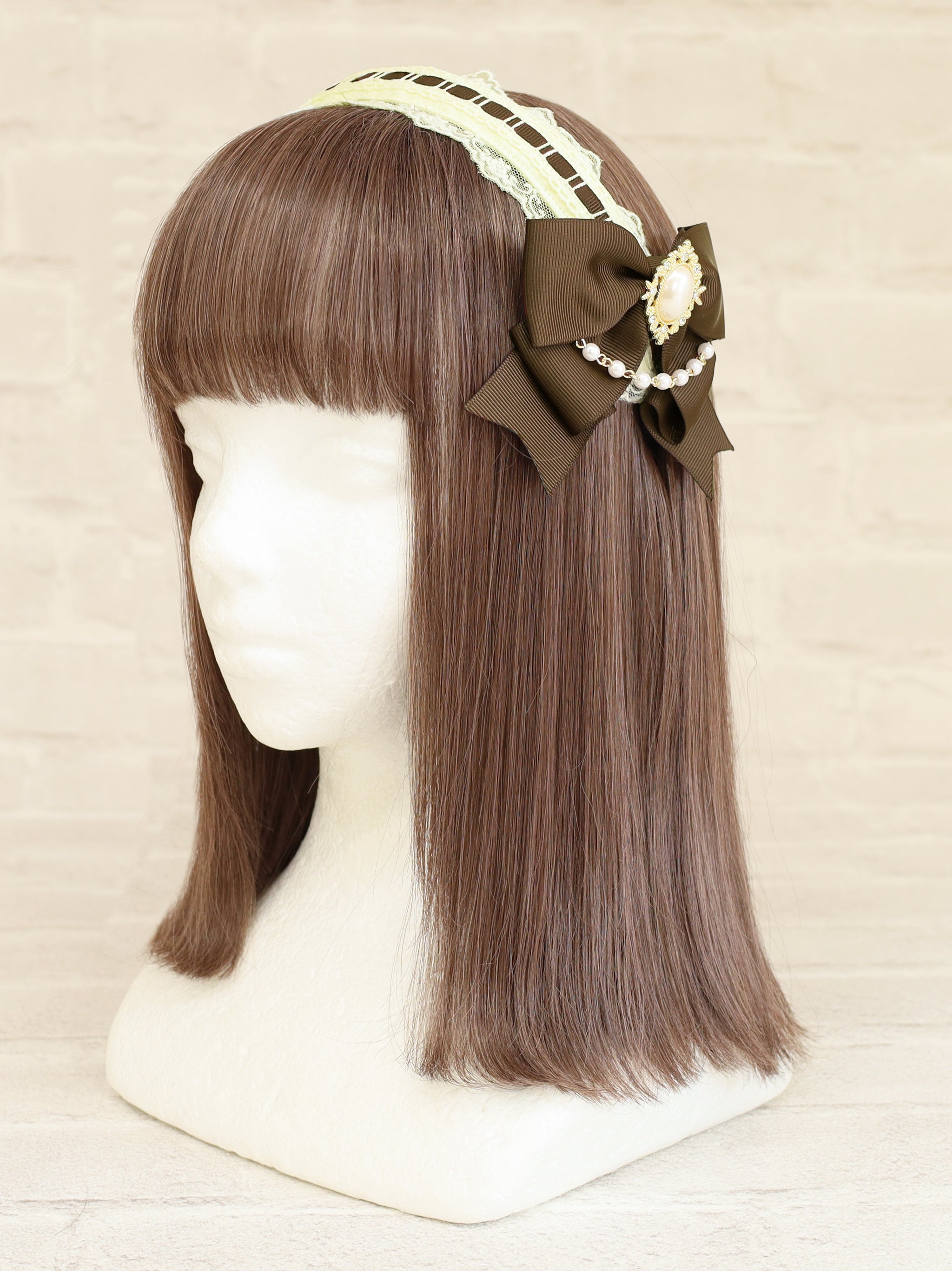 Rosette Doll リボンカチューシャ ブラウン（Brown） FREE ｜Amavel（アマベル）公式サイト