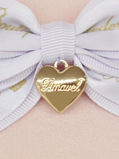 ハートチャーム付ダブルリボンミニクリップ ｜Amavel（アマベル）公式サイト
