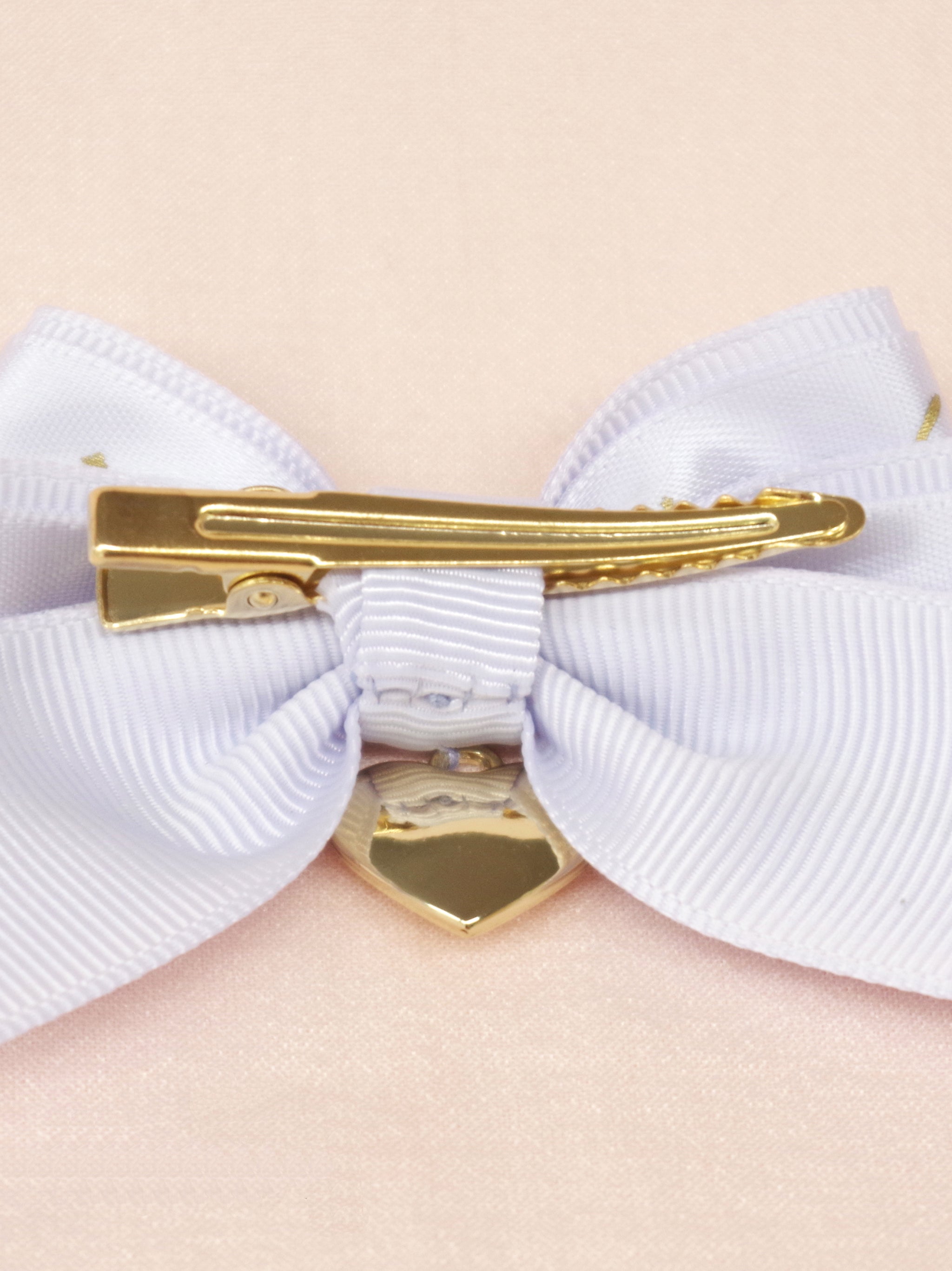 ハートチャーム付ダブルリボンミニクリップ ｜Amavel（アマベル）公式サイト