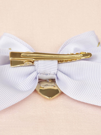 ハートチャーム付ダブルリボンミニクリップ ｜Amavel（アマベル）公式サイト