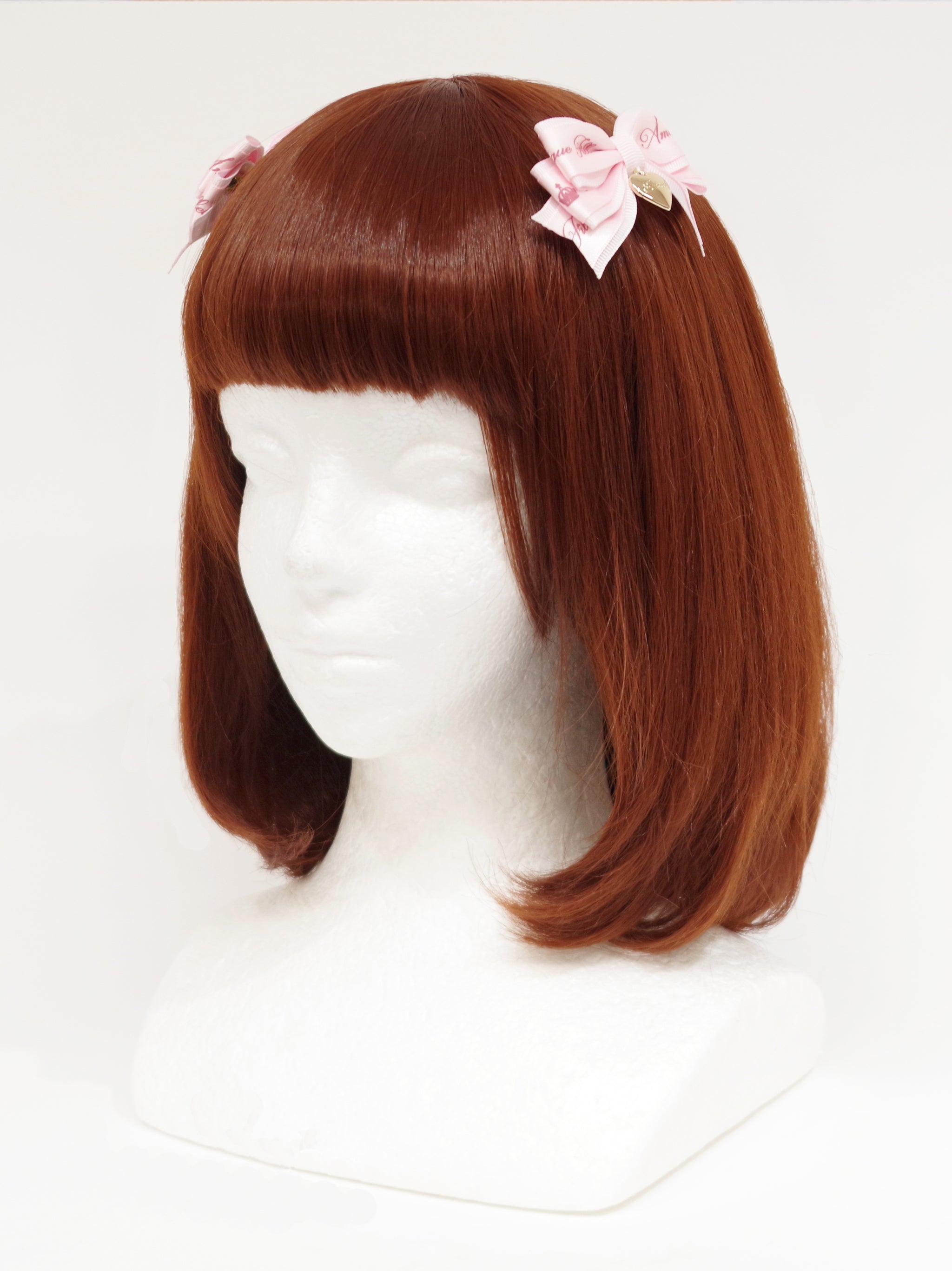 ハートチャーム付ダブルリボンミニクリップ ｜Amavel（アマベル）公式サイト