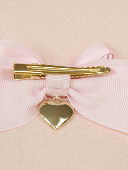 ハートチャーム付ダブルリボンミニクリップ ｜Amavel（アマベル）公式サイト