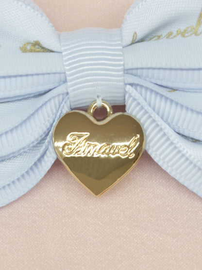 ハートチャーム付ダブルリボンミニクリップ ｜Amavel（アマベル）公式サイト