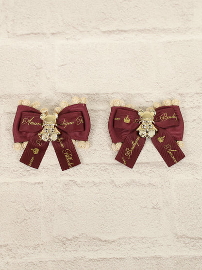 Holy Night Bear ダブルリボンクリップ ｜Amavel（アマベル）公式サイト