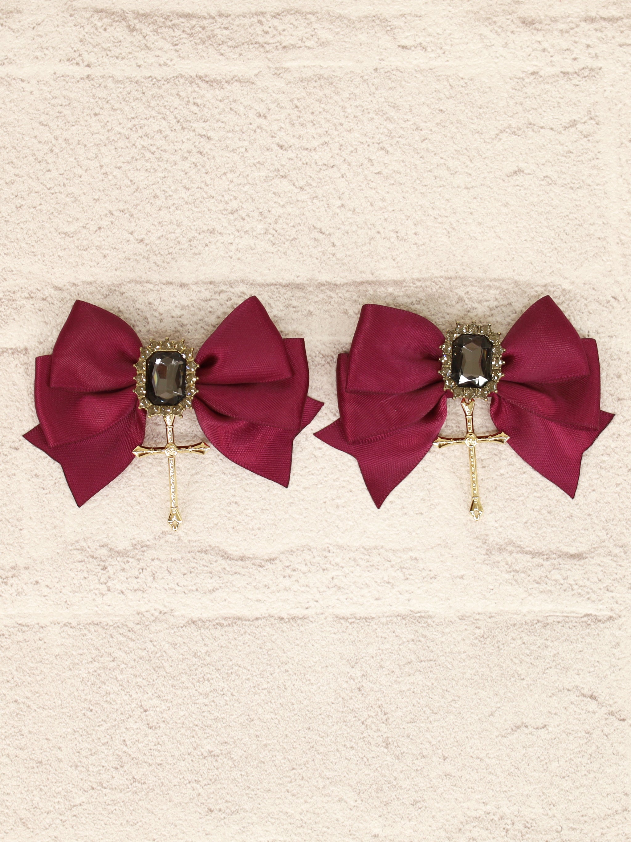 パールリボン（感謝）/4 メンバーズセール対象】ロザリオチャーム付リボンクリップ – Amavel